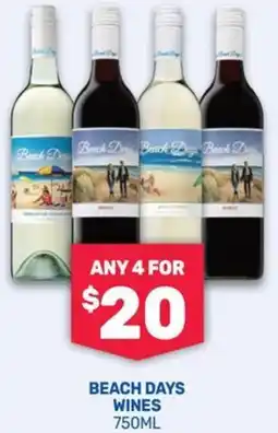 SipnSave Beach days wines offer