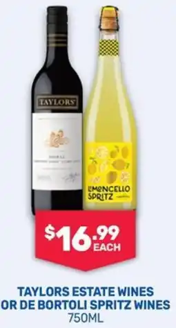 SipnSave Taylors estate wines or de bortoli spritz wines offer