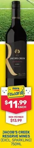 SipnSave Jacob's creek reserve wines offer