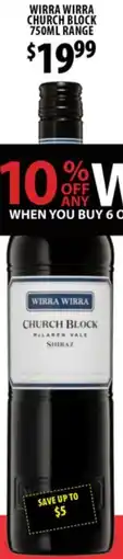 Star Liquor Wirra wirra church block offer