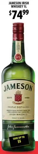 Star Liquor Jameson irish whiskey offer