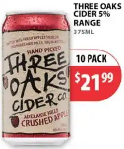 Star Liquor Three oaks cider 5% offer