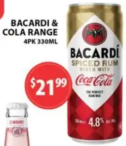 Star Liquor Bacardi & cola range offer