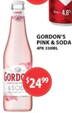 Star Liquor Gordon's pink & soda offer