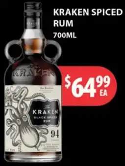 Star Liquor Kraken spiced rum offer