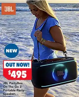 Harvey Norman Party Box On The Go 2 Portable Party Speaker offer