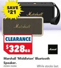 Harvey Norman Middleton' Bluetooth Speaker offer