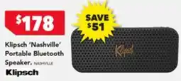 Harvey Norman Nashville' Portable Bluetooth Speaker offer