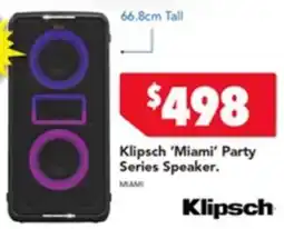 Harvey Norman Miami' Party Series Speaker offer