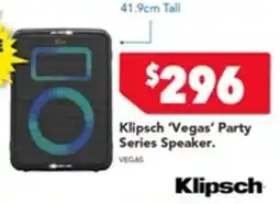Harvey Norman Vegas' Party Series Speaker offer