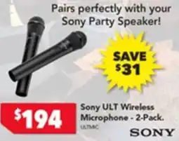 Harvey Norman ULT WirelessMicrophone-2-Pack offer