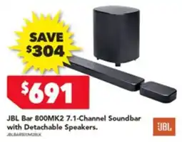 Harvey Norman Bar 800MK2 7.1-Channel Soundbar with Detachable Speakers offer