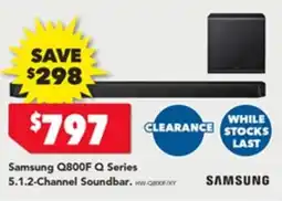 Harvey Norman Samsung Q800F Q Series 5.1.2-Channel Soundbar offer