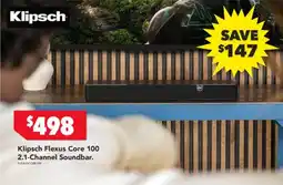 Harvey Norman Klipsch Flexus Core 100 2.1-Channel Soundbar offer