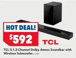 Harvey Norman TCL 5.1.2-Channel Dolby Atmos Soundbar with Wireless Subwoofer offer