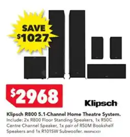 Harvey Norman Klipsch R800 5.1-Channel Home Theatre System offer