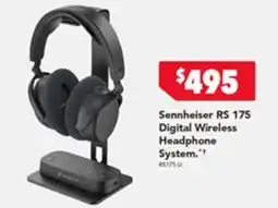 Harvey Norman Sennheiser RS 175 Digital Wireless Headphone System offer
