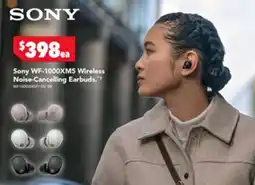 Harvey Norman WF-1000XMS Wireless Noise-Cancelling Earbuds offer