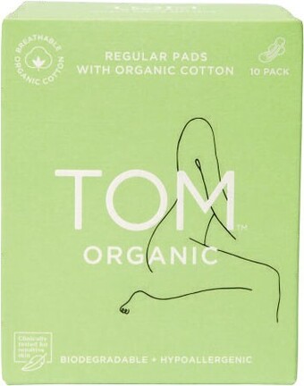 Coles Tom Organic Regular Pads 10 Pack offer