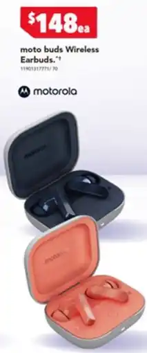 Harvey Norman moto buds Wireless Earbuds offer