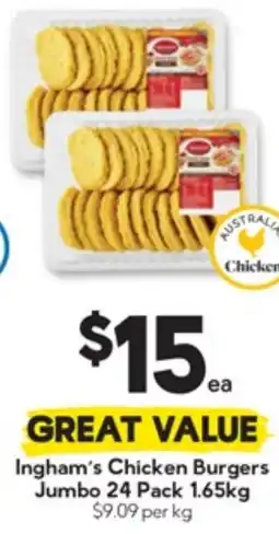 Drakes Chicken Burgers Jumbo offer