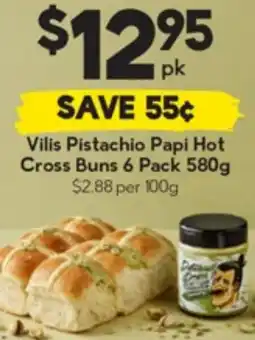 Drakes Vilis Pistachio Papi Hot Cross Buns offer