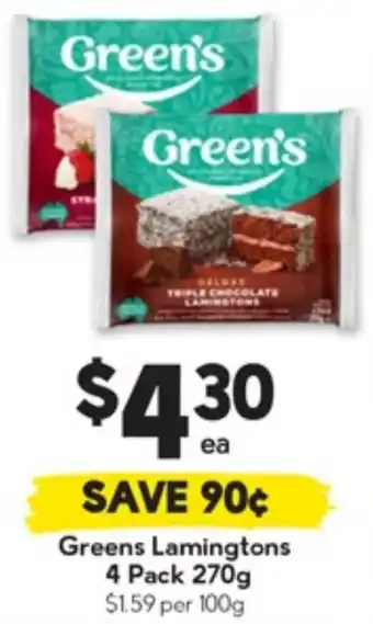 Drakes Greens Lamingtons offer