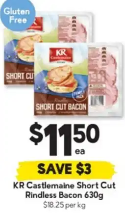 Drakes Castlemaine Short Cut Rindless Bacon offer