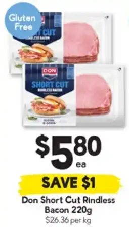 Drakes Short Cut Rindless Bacon offer