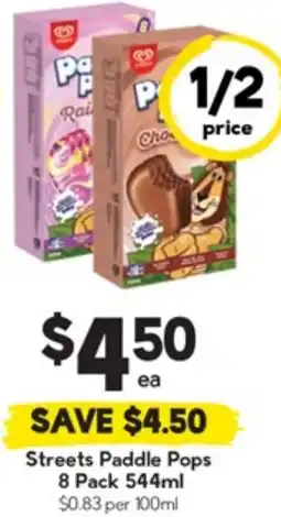 Drakes Streets Paddle Pops offer