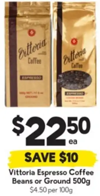 Espresso Coffee Beans or Ground