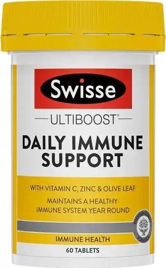 Coles Swisse Ultiboost Daily Immune Support Tablets 60 Pack offer