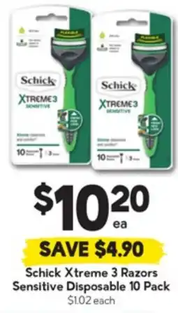 Drakes 3 Razors Sensitive Disposable offer