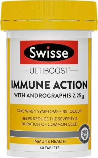 Coles Swisse Ultiboost Immune Action Tablets 60 Pack offer