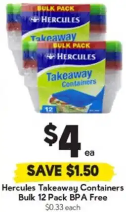 Drakes Takeaway Containers Bulk offer