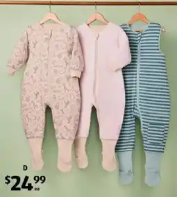ALDI Baby Sleeptime Infant Sleeping Suit or Bag offer