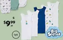 ALDI Big Softies Infant Singletsuit or Singlet offer