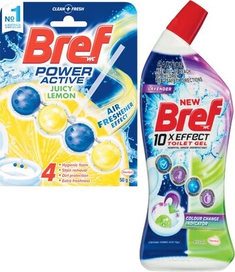 Coles Bref Power Active 50g or Toilet Cleaning Liquid 450mL offer