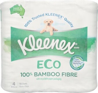 Coles Kleenex Eco Toilet Tissue 4 Pack offer