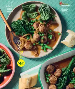 Woolworths French onion meatball traybake offer