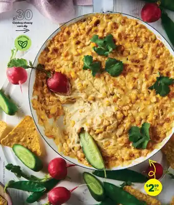 Cowboy cheesy corn dip