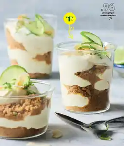 Woolworths Lime & ginger cheesecake pots offer