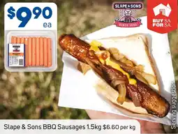 Foodland Slape & sons bbq sausages offer