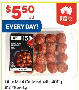 Foodland Little meat co. meatballs offer