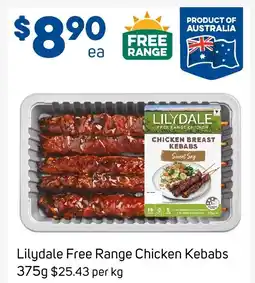 Foodland Lilydale free range chicken kebabs offer