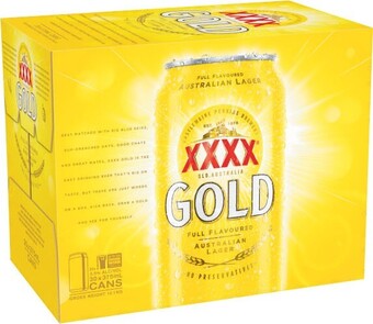Coles XXXX Gold Block Cans 30x375mL offer