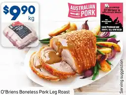 Foodland O'briens boneless pork leg roast offer