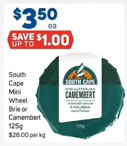 Foodland South cape mini wheel brie or camembert offer