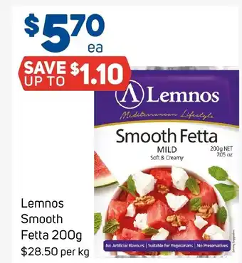 Foodland Lemnos smooth fetta offer