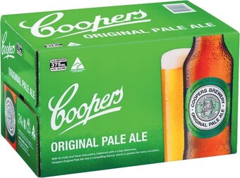 Coles Coopers Original Pale Ale Bottles 24x375mL offer